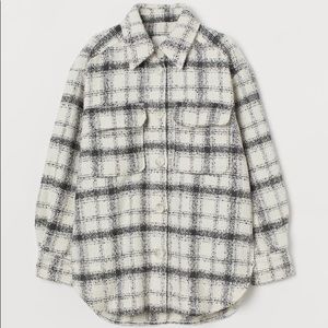 H&M Plaid Shirt Jacket
